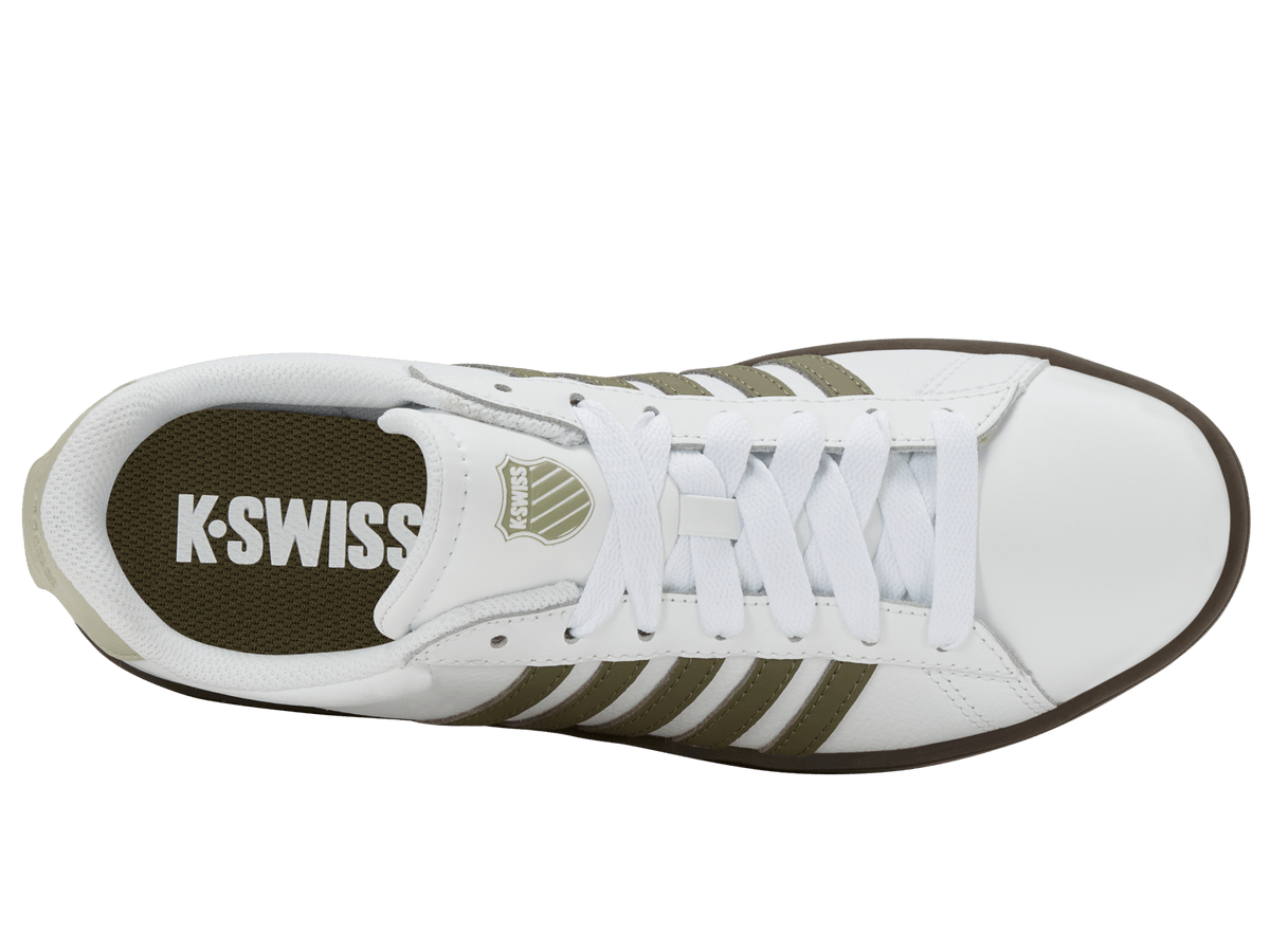04413-125-M | COURT TIEBREAK II | WHITE/BURNT OLIVE/COLA GUM/ALFALFA