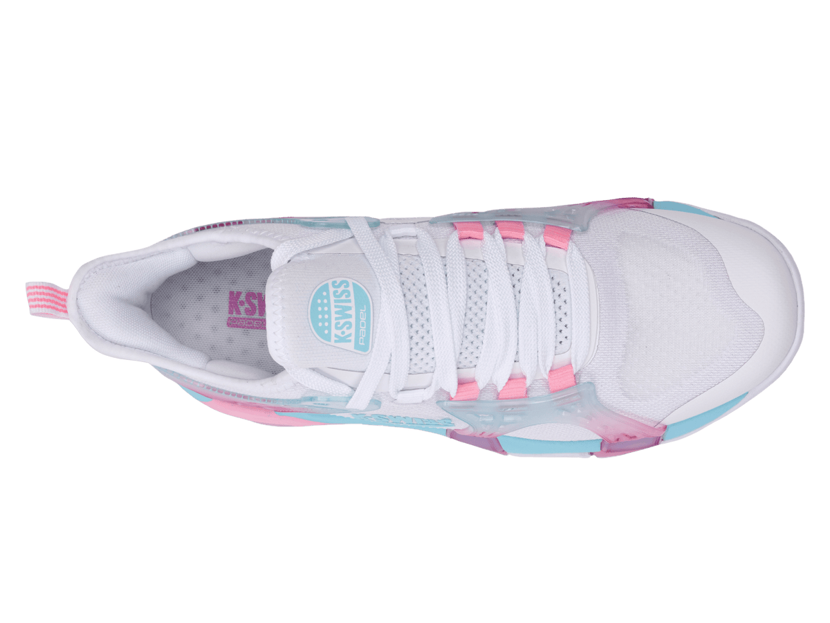94597-146-M | K-FRAME PADEL | WHITE/SOFT NEON BLUE/NEON BUBLE GUM