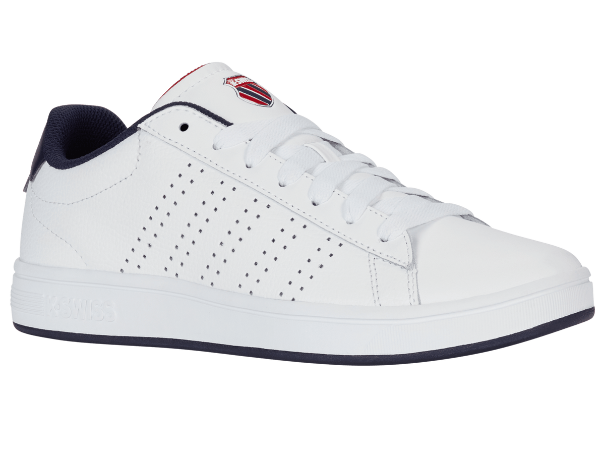 04411-130-M | COURT BASE II | WHITE/NAVY/RED