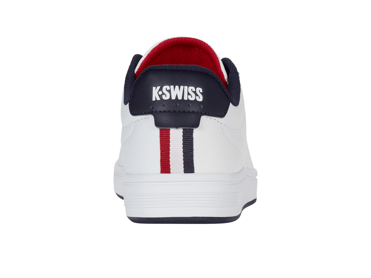 04411-130-M | COURT BASE II | WHITE/NAVY/RED
