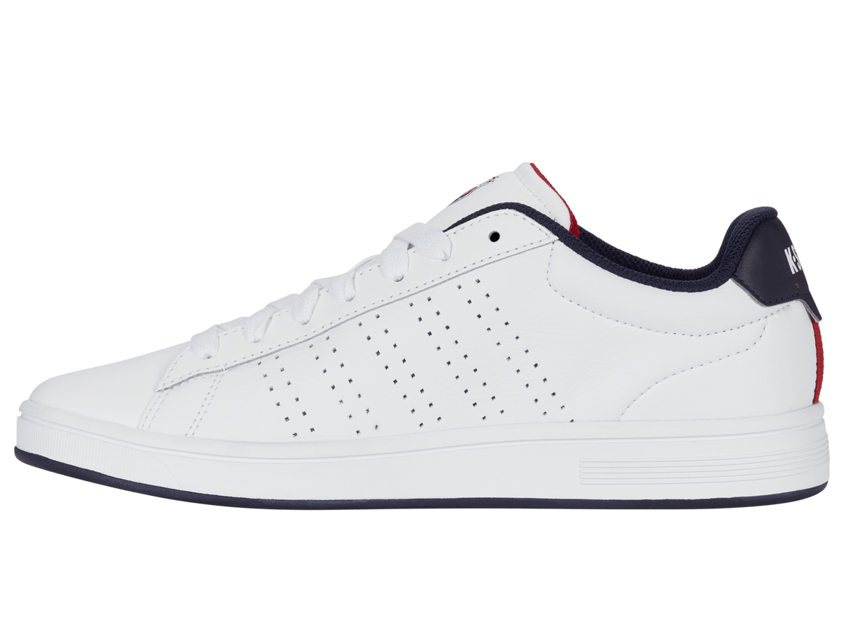04411-130-M | COURT BASE II | WHITE/NAVY/RED