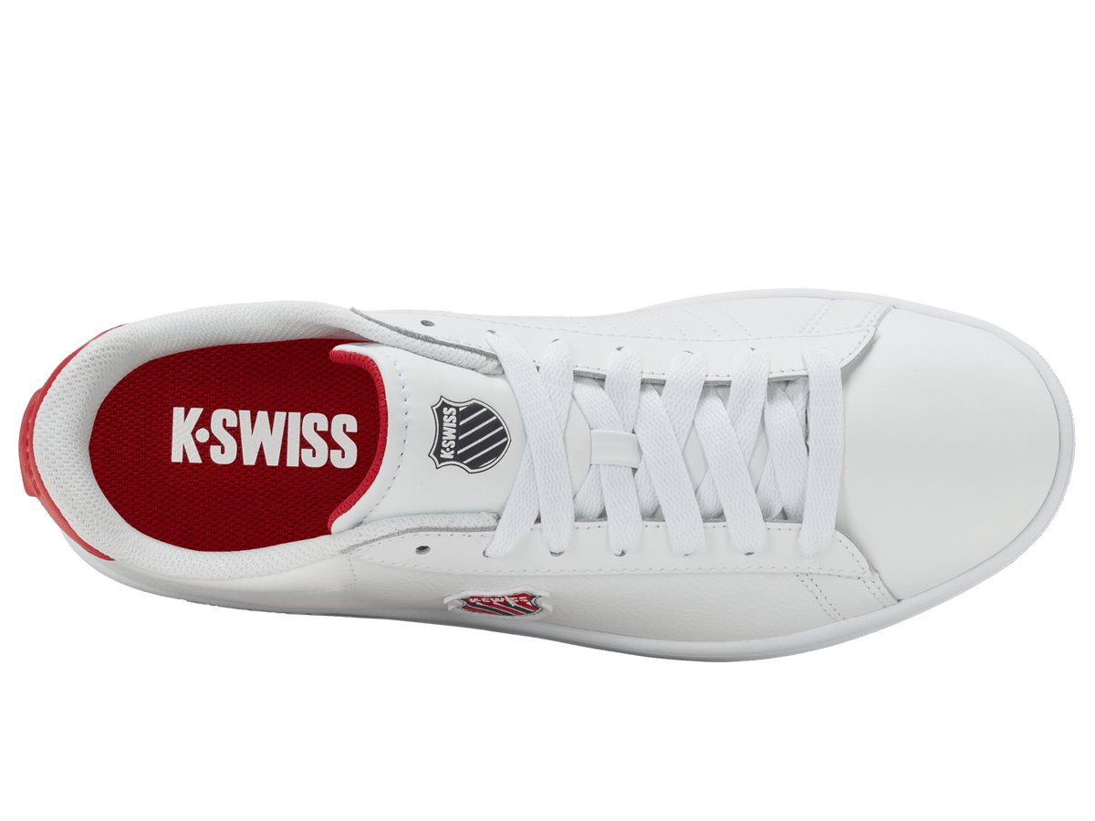 04412-128-M | COURT SHIELD II | WHITE/PEACOAT/MARS RED