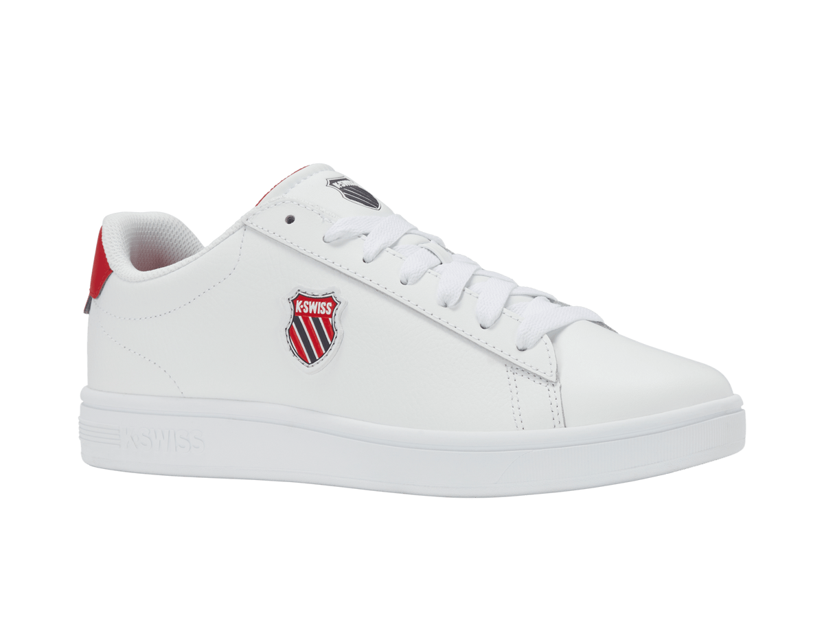 04412-128-M | COURT SHIELD II | WHITE/PEACOAT/MARS RED