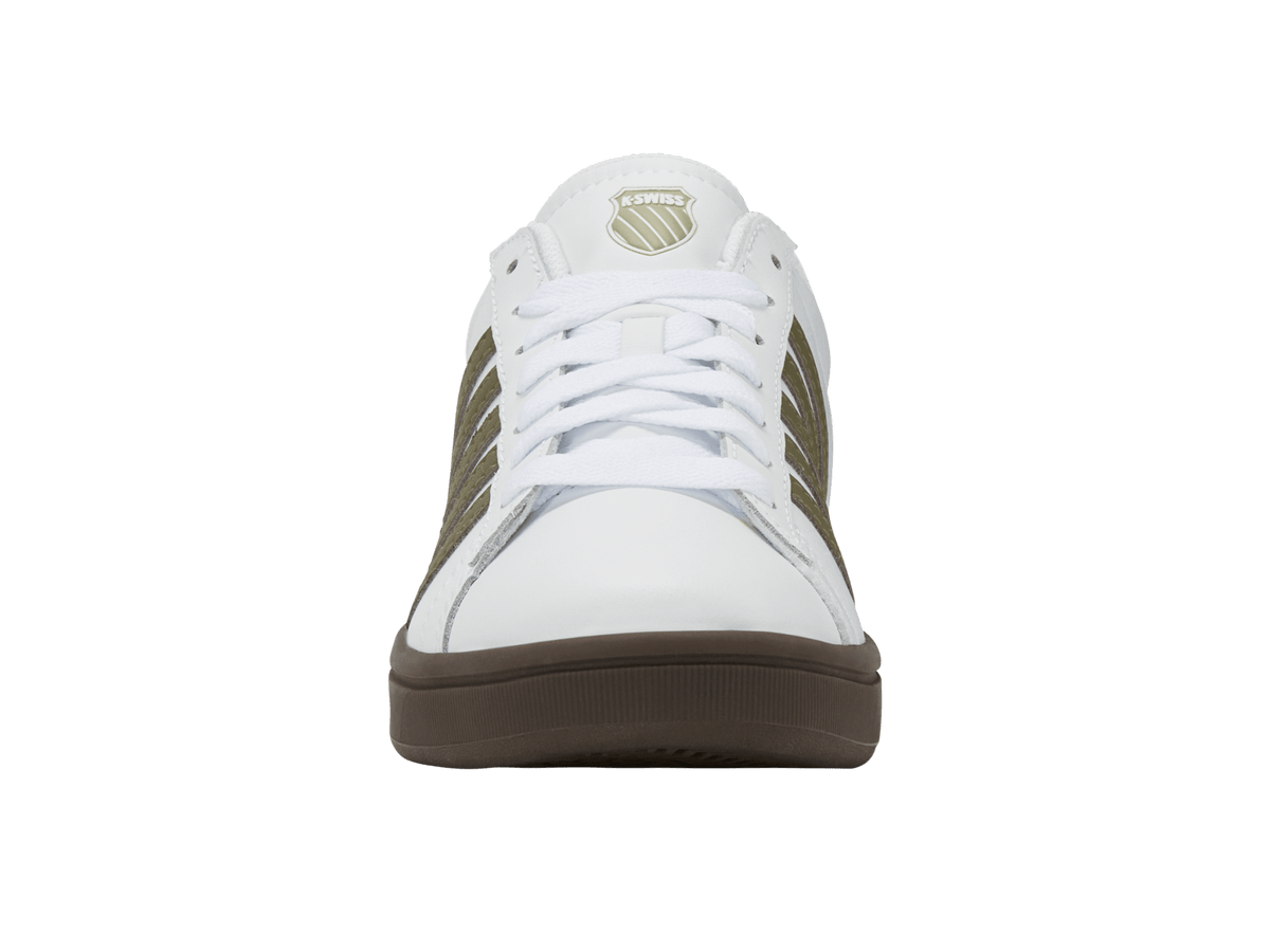 04413-125-M | COURT TIEBREAK II | WHITE/BURNT OLIVE/COLA GUM/ALFALFA