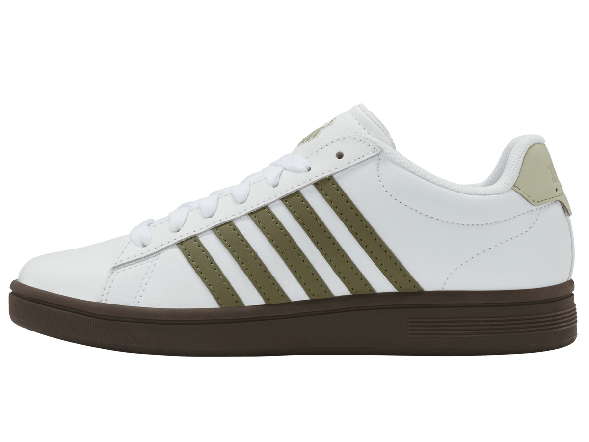 04413-125-M | COURT TIEBREAK II | WHITE/BURNT OLIVE/COLA GUM/ALFALFA