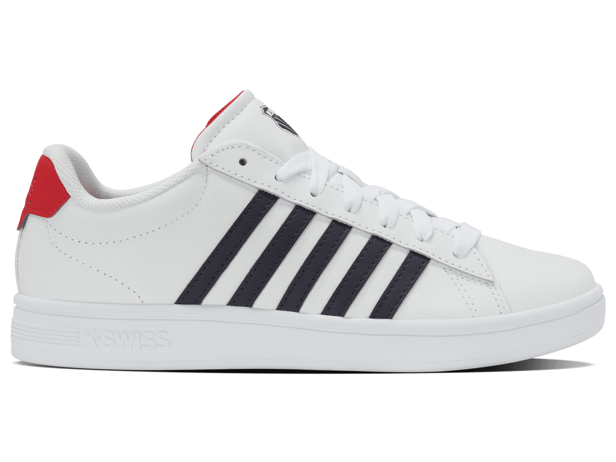 04413-128-M | COURT TIEBREAK II | WHITE/PEACOAT/MARS RED