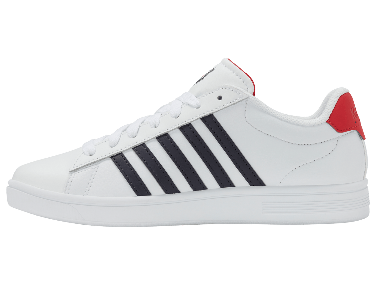 04413-128-M | COURT TIEBREAK II | WHITE/PEACOAT/MARS RED
