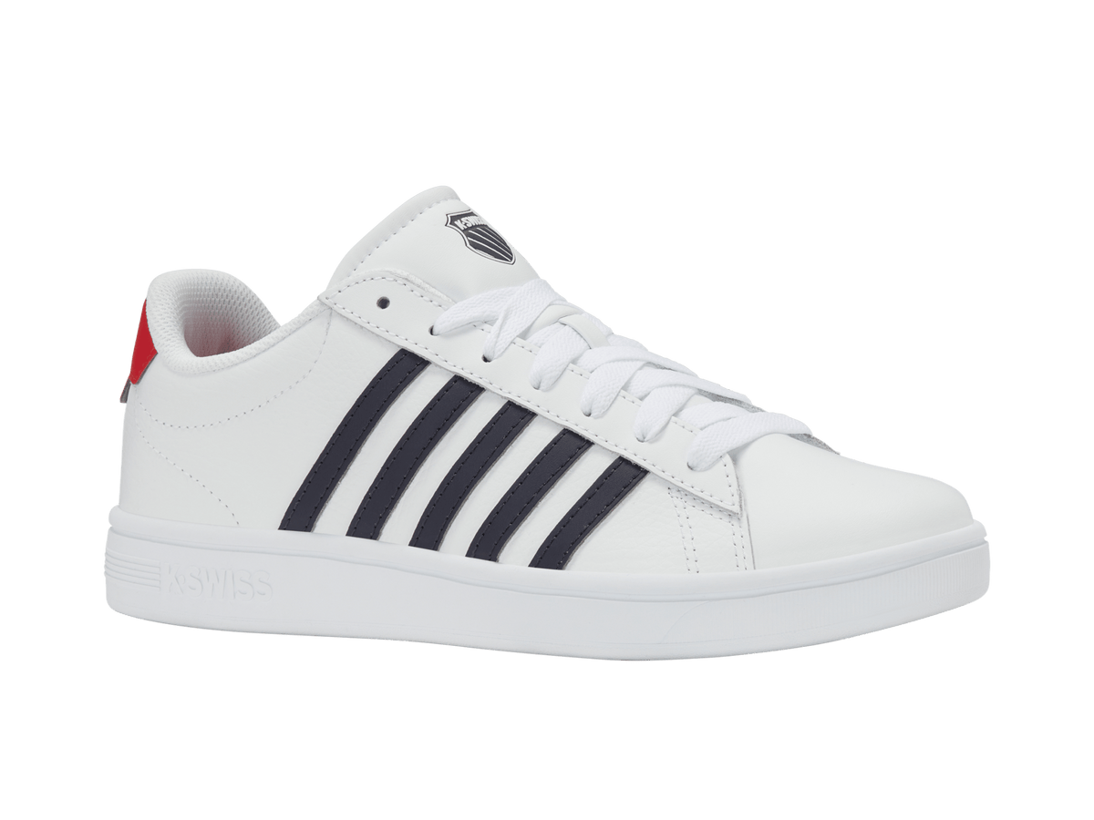 04413-128-M | COURT TIEBREAK II | WHITE/PEACOAT/MARS RED