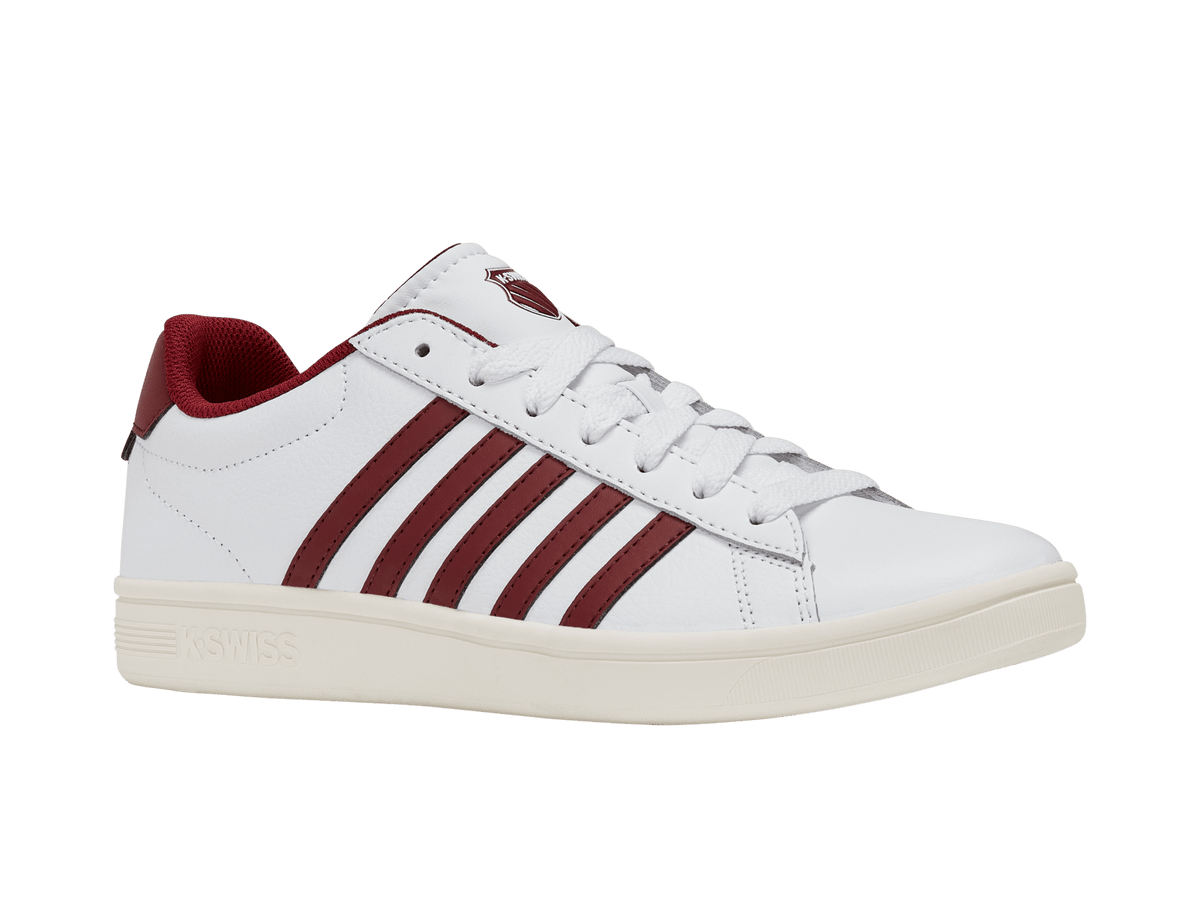 04413-152-M | COURT TIEBREAK II | WHITE/TIBETAN RED/SNOW WHITE