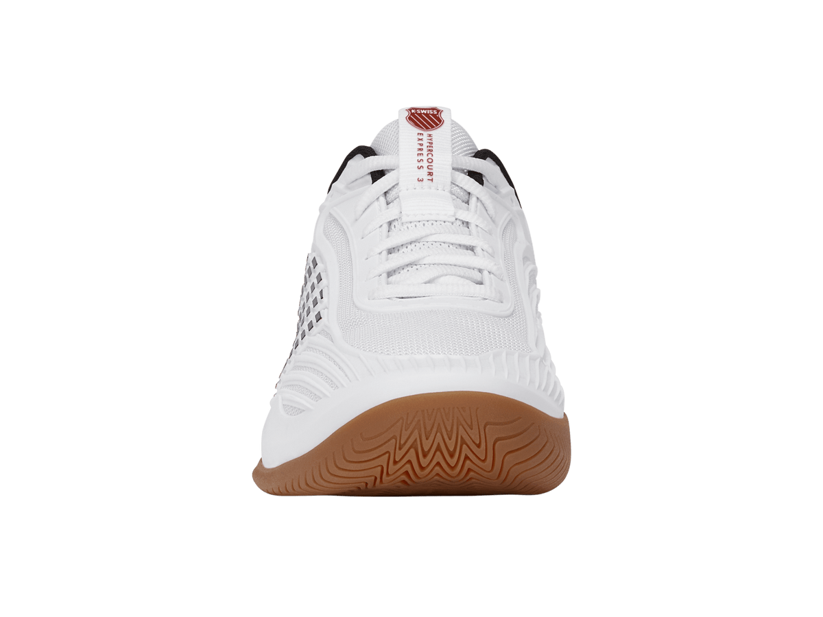 04607-104-M | HYPERCOURT EXPRESS 3 INDOOR | WHITE/BLACK/HIGH RISK RED