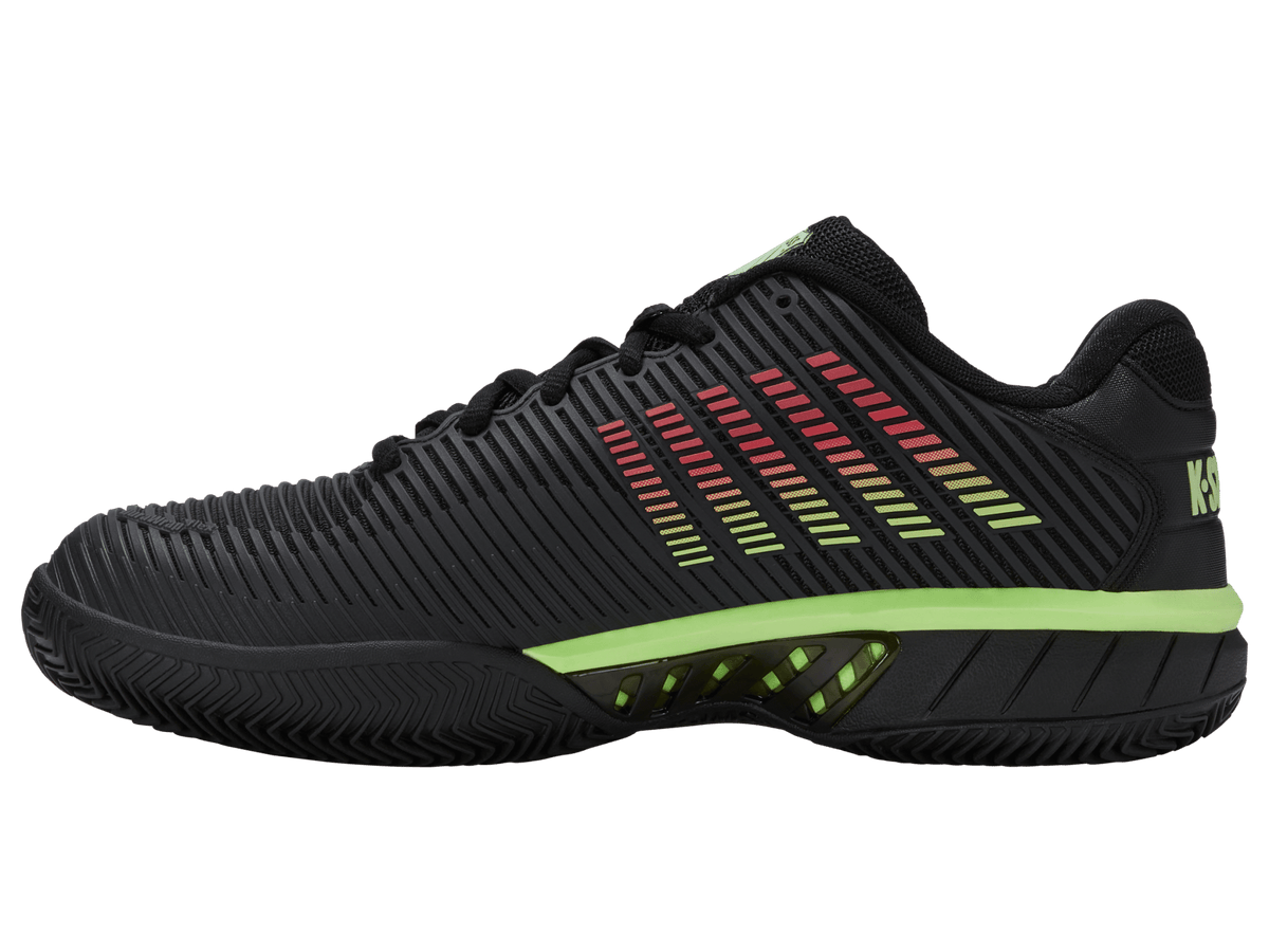 06614-034-M | HYPERCOURT EXPRESS 2 CLAY | BLACK/SOFT NEON GREEN/NEON LAVA