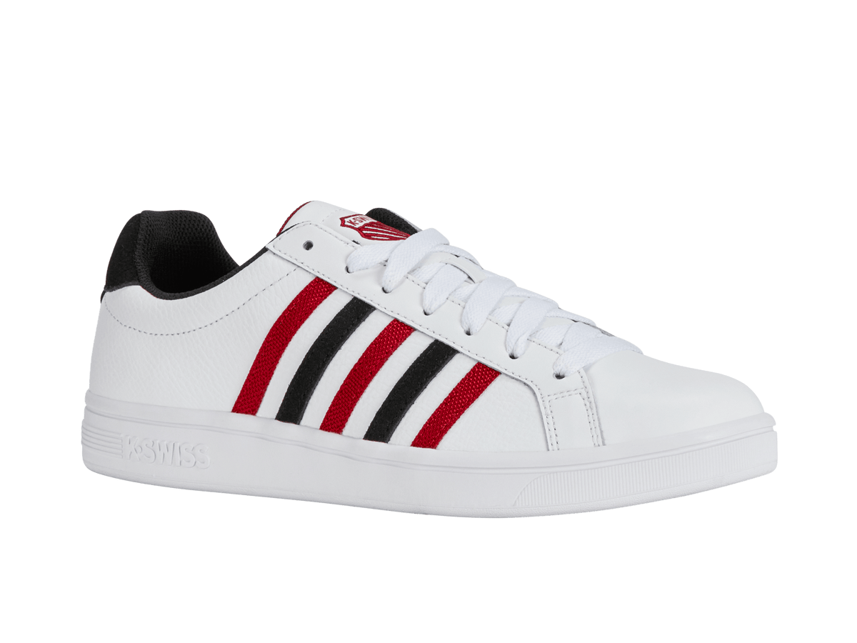 07011-146-M | COURT TIEBREAK | WHITE/JESTER RED/BLACK