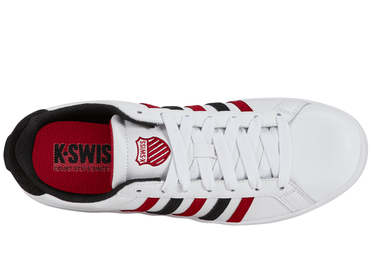 07011-146-M | COURT TIEBREAK | WHITE/JESTER RED/BLACK