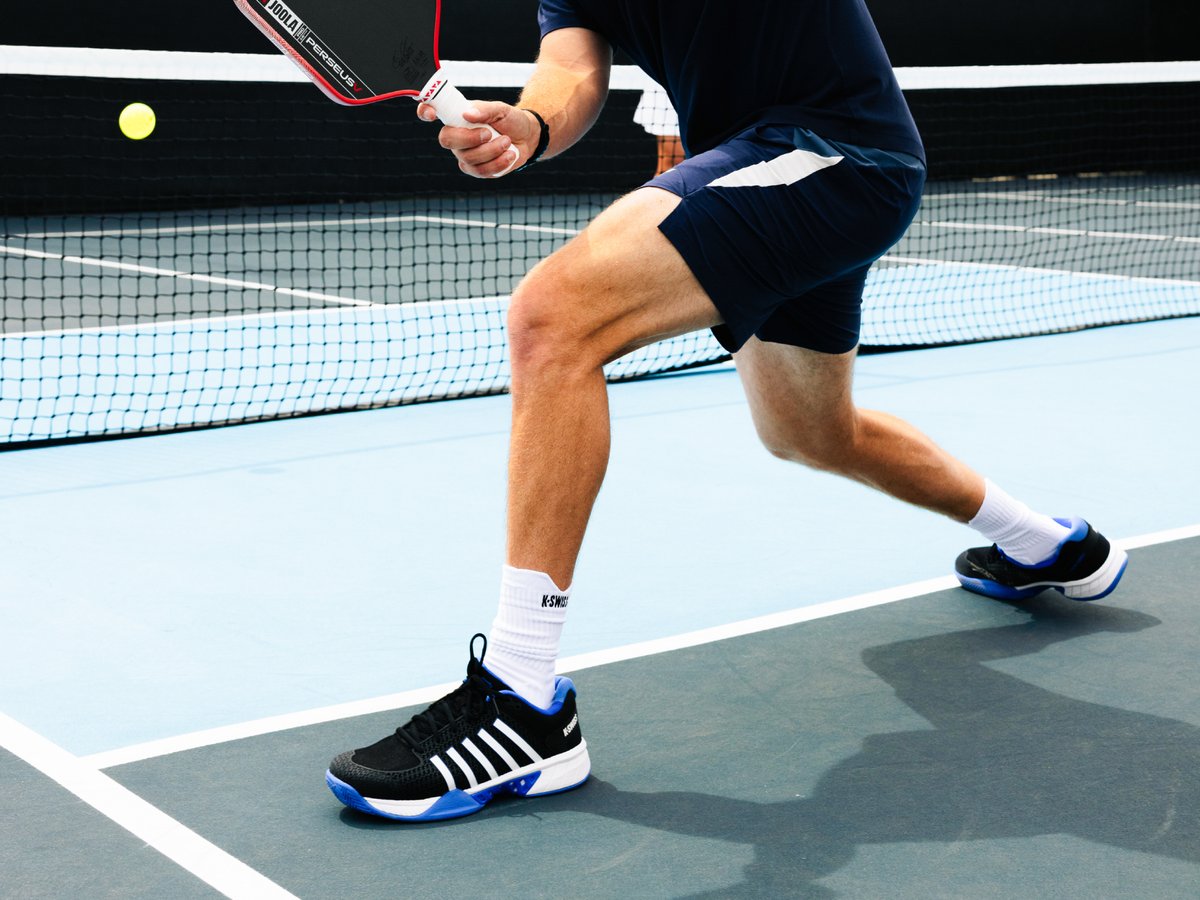 07291-072-W | EXPRESS LIGHT PICKLEBALL-2E | BLACK/WHITE/DAZZLING BLUE
