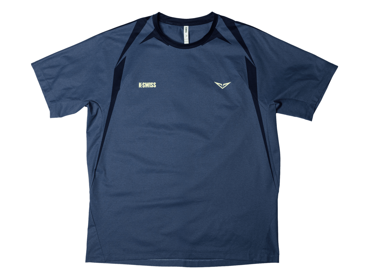 1012020-417 | RUBLEV US OPEN SHIRT | BLUE/YELLOW