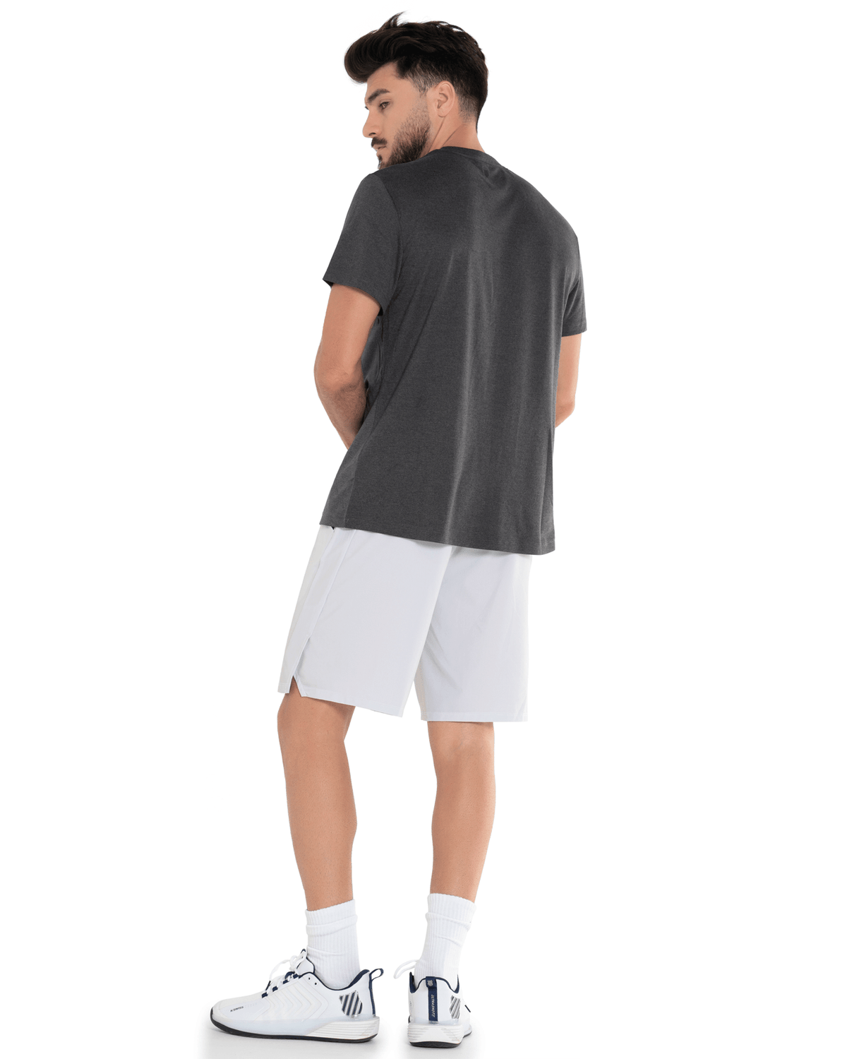 107700-077 | LUXE TECH CREW | HEATHER BLACK