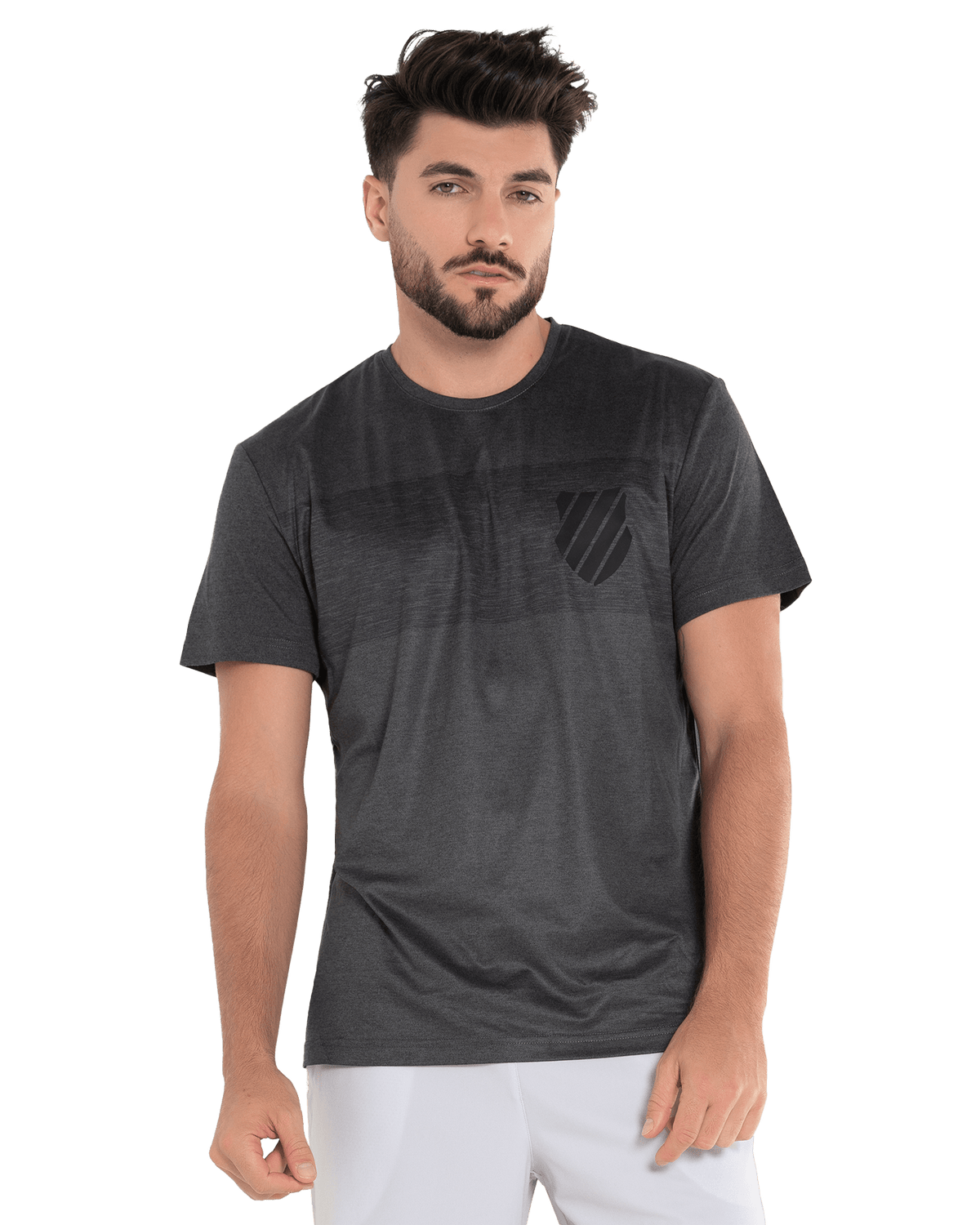 107700-077 | LUXE TECH CREW | HEATHER BLACK