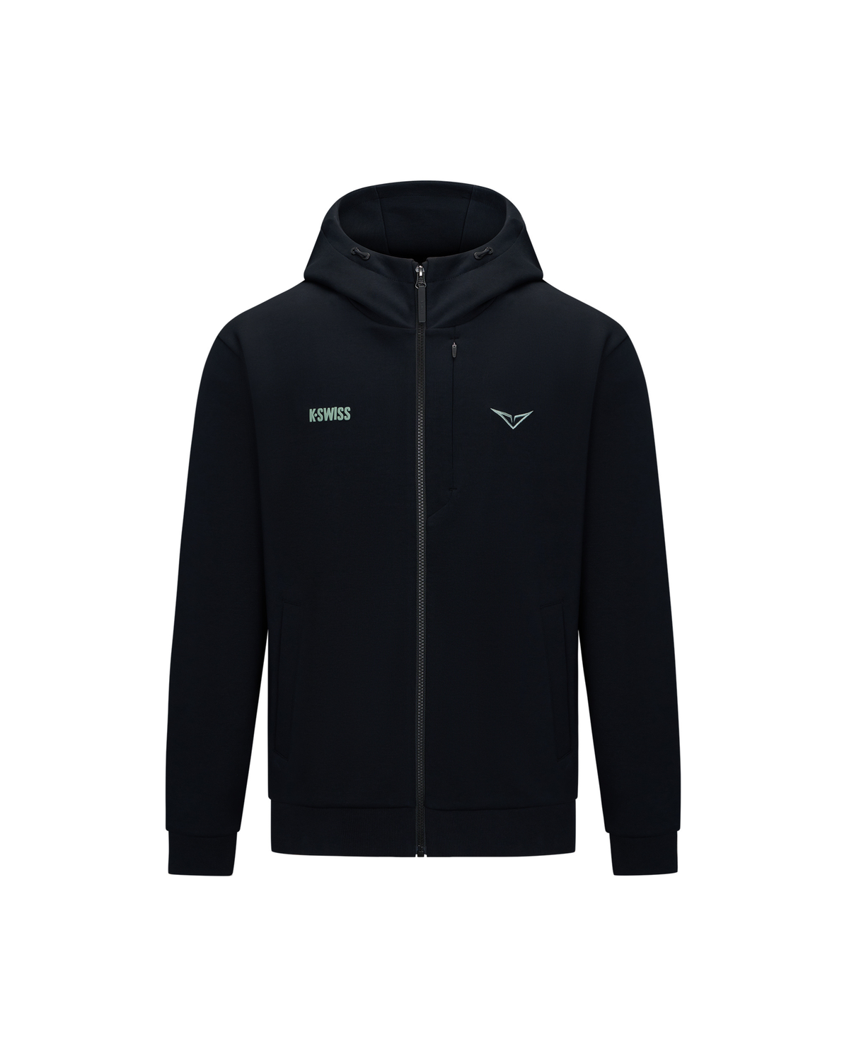 1713349-008 | K- SWISS X ANDREY RUBLEV UNISEX KUBE HOODED JACKET | BLACK