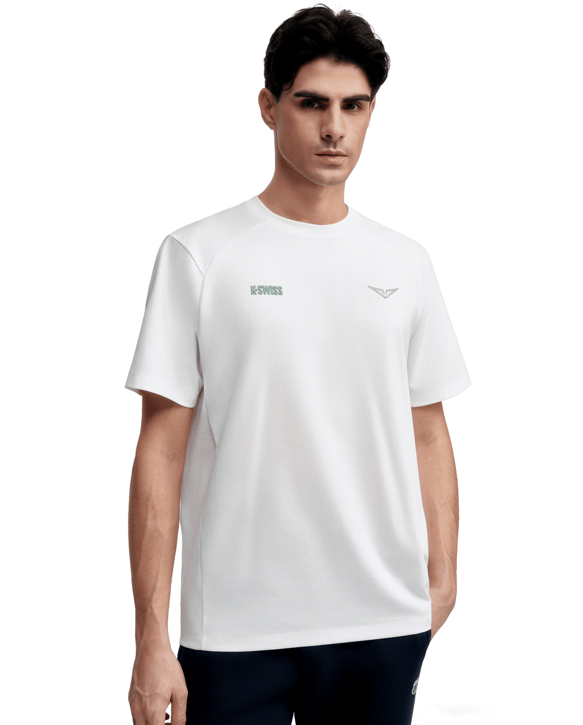 1713352-101 | K- SWISS X ANDREY RUBLEV UNISEX LOOSE FIT T-SHIRT | WHITE