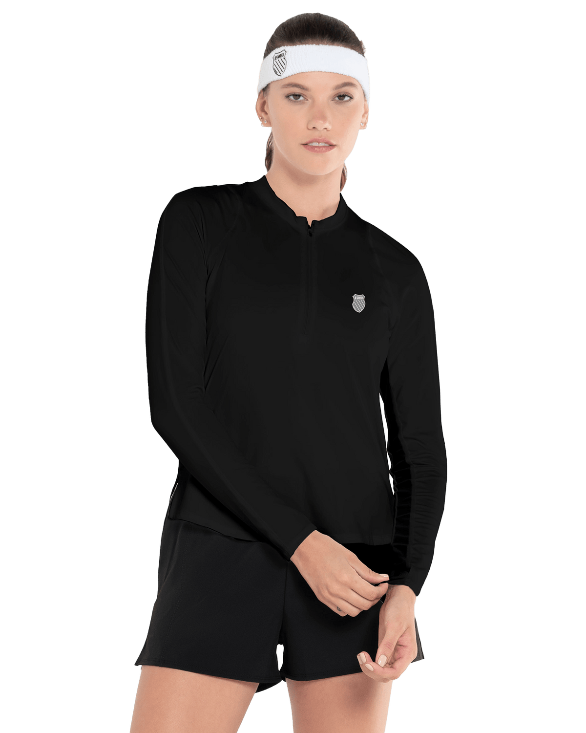 197695-008 | EXCEL ZIP L/S | BLACK