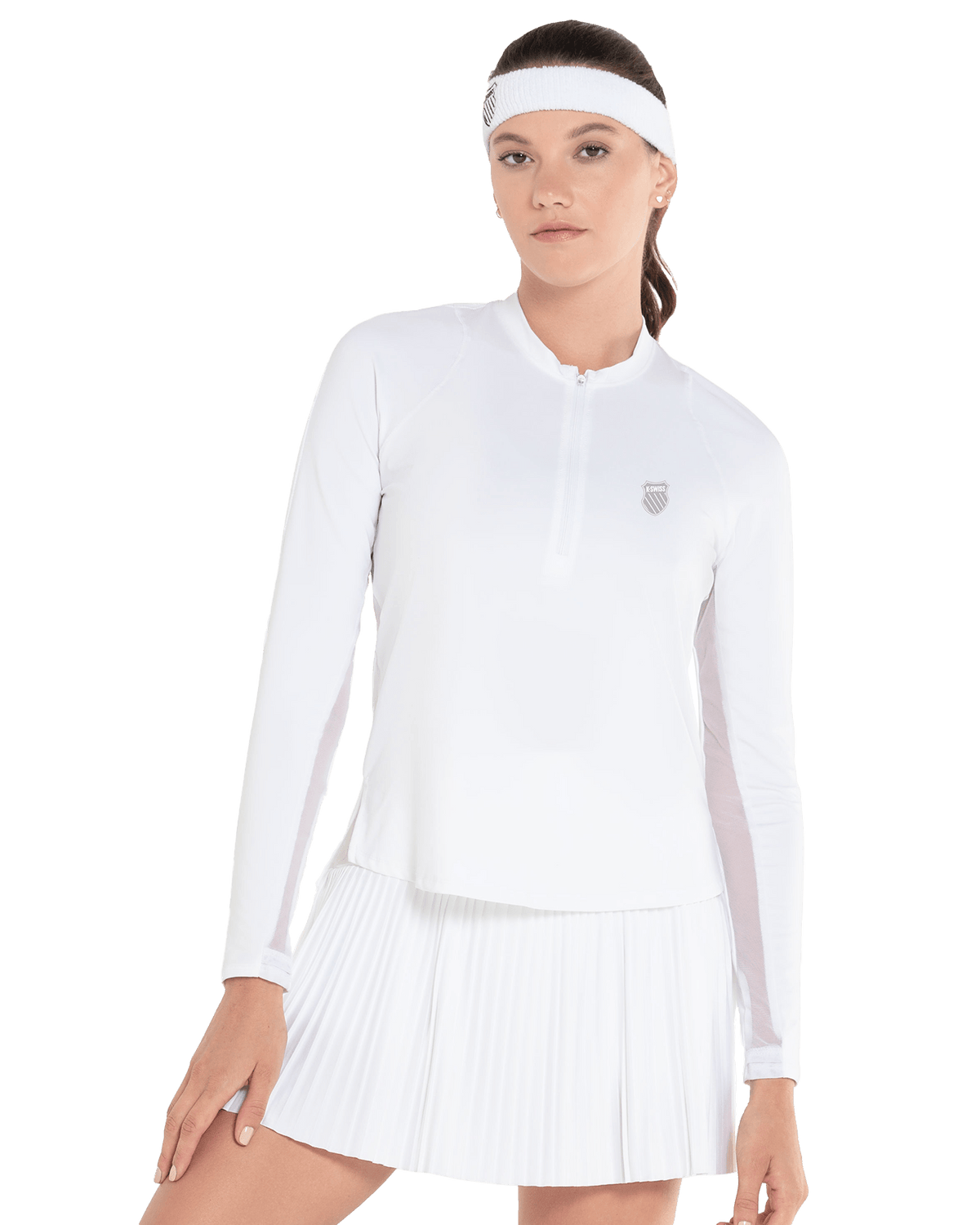 197695-100 | EXCEL ZIP L/S | WHITE