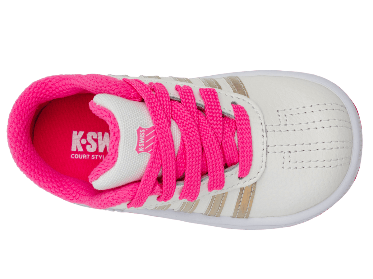 25612-174-M | CLASSIC PRO | SNOW WHITE/HOT PINK/IRIDESCENT