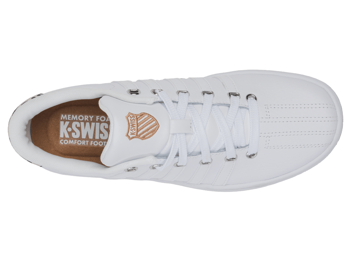 93629-139-M | COURT PRO II CMF SP | WHITE/LITE GUM/LEOPARD