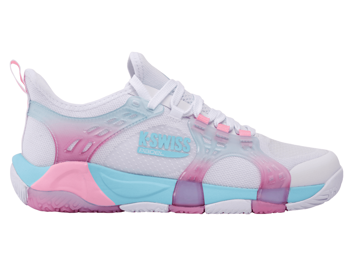 94597-146-M | K-FRAME PADEL | WHITE/SOFT NEON BLUE/NEON BUBLE GUM