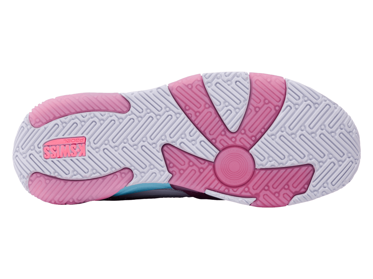 94597-146-M | K-FRAME PADEL | WHITE/SOFT NEON BLUE/NEON BUBLE GUM