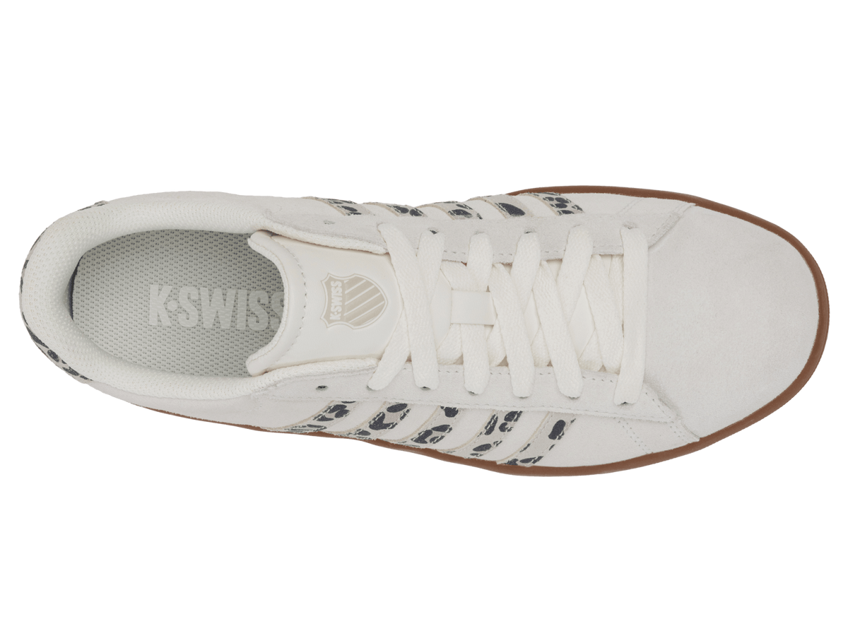 99492-148-M | COURT TIEBREAK II SDE | SNOW WHITE/LIGHT GRAY/LEOPARD/GUM