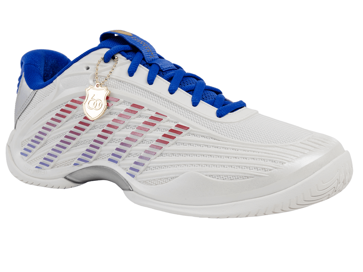 99629-104-M | HYPERCOURT EXPRESS 3 60TH | WIMBLEDON WHITE/DAZZLING BLUE/SILVER/MARS RED