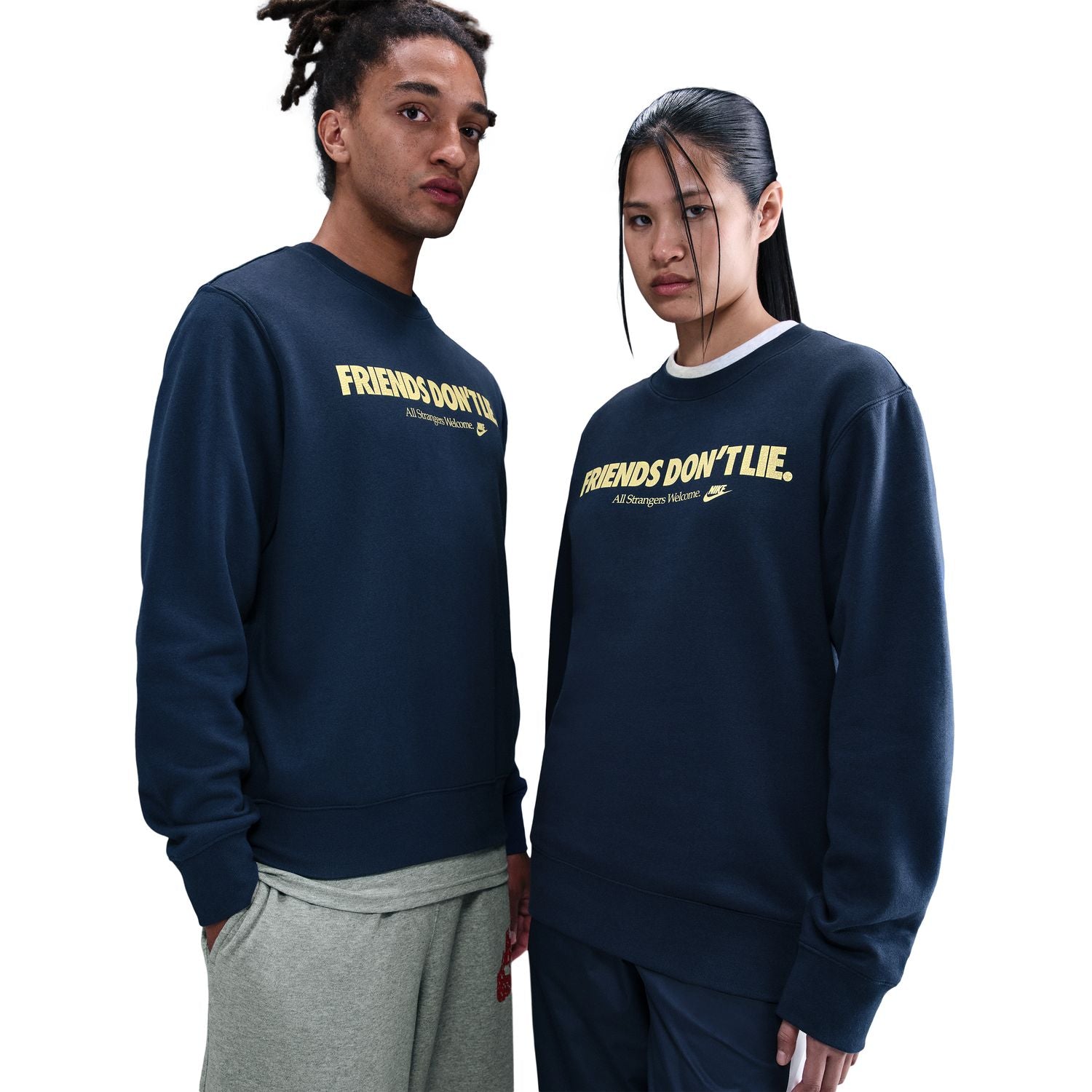 '+ Stranger Things Friends Don?? Lie Club Crew 'Navy'