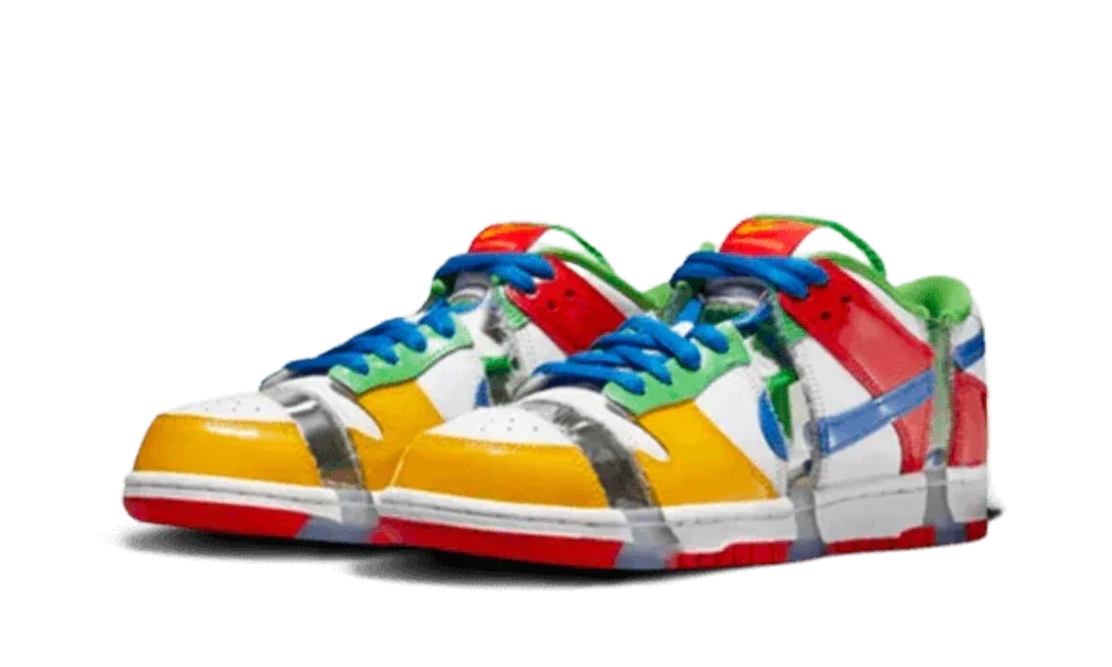 Nike SB Dunk Low Shoes White Hyper Royal Mean Green
